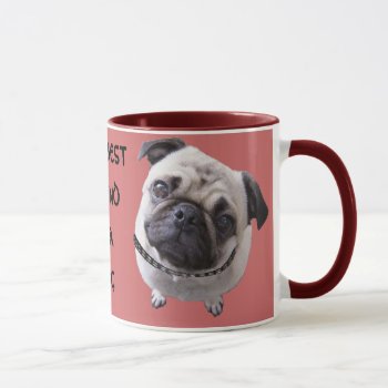 Cup "mops" Red by mein_irish_terrier at Zazzle