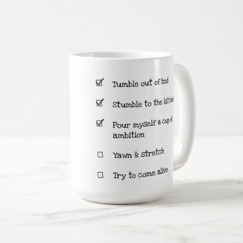 Cup of Ambition Coffee Mug checkbox