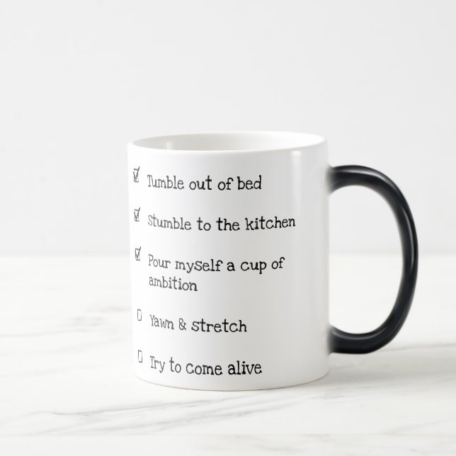 Cup of Ambition Coffee Mug (checklist) (Right)