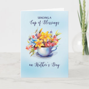 Cup of Blessings on Mothers Day Religious Card