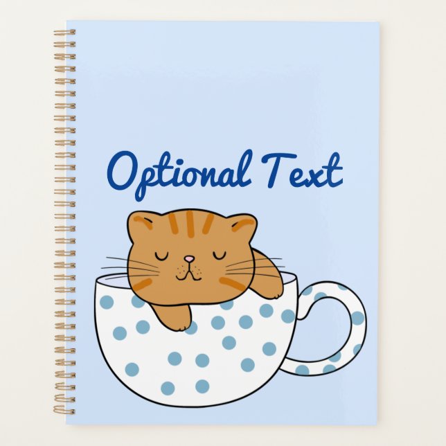 Cup of Cat-feine Kawaii Style Planner (Front)