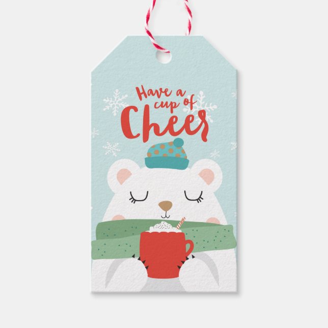 Cup of Cheer Gift Tags (Front)