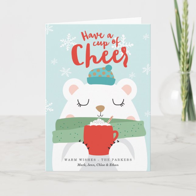 Cup of Cheer Holiday Card (Front)