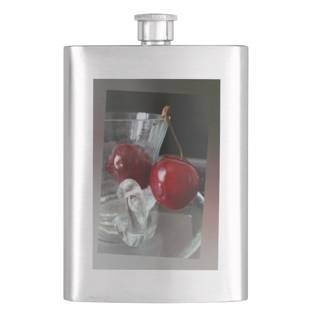 Cup of cherries flask (Front)