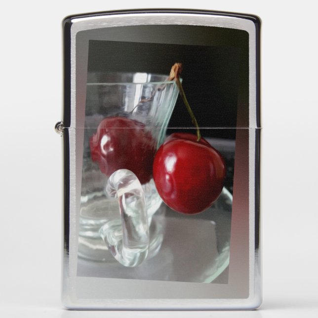 Cup of cherries zippo lighter (Front)