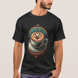 Cup of Coffee Caffeine Coffee Bean Coffee Lover Ad T-Shirt