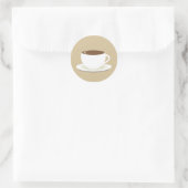 Cup Of Coffee Envelope Seal Sticker (Bag)