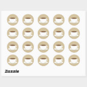Cup Of Coffee Envelope Seal Sticker (Sheet)