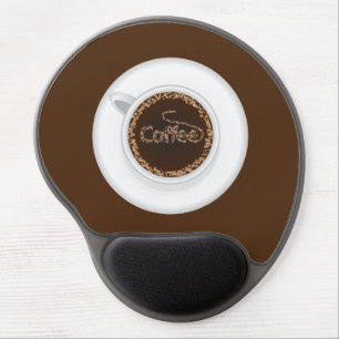 Cup of coffee gel mouse pad
