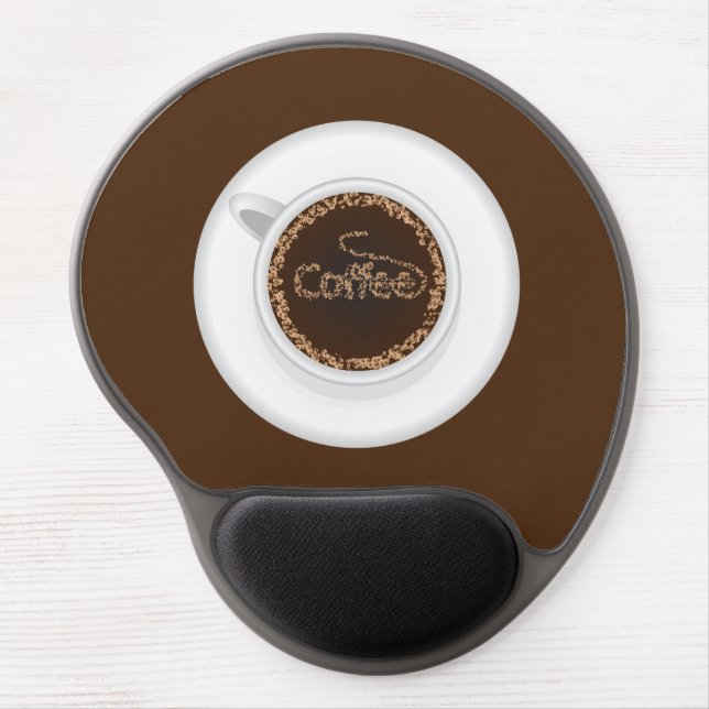 Cup of coffee gel mouse pad (Front)