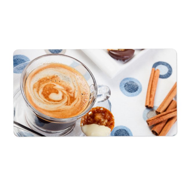 Cup of coffee label (Front)