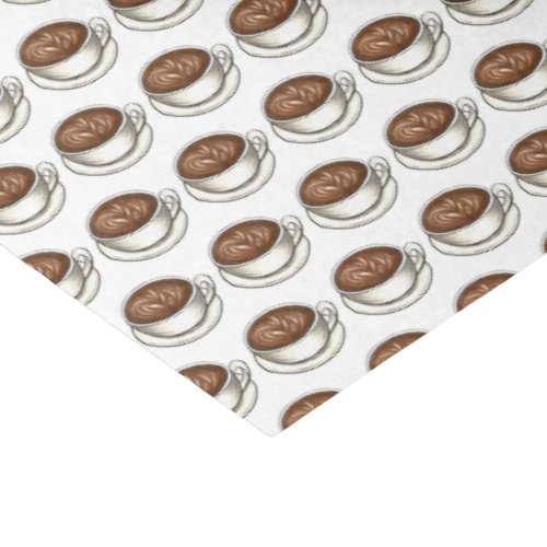 Cup of Coffee Latte Cappuccino Flat White Brunch Tissue Paper