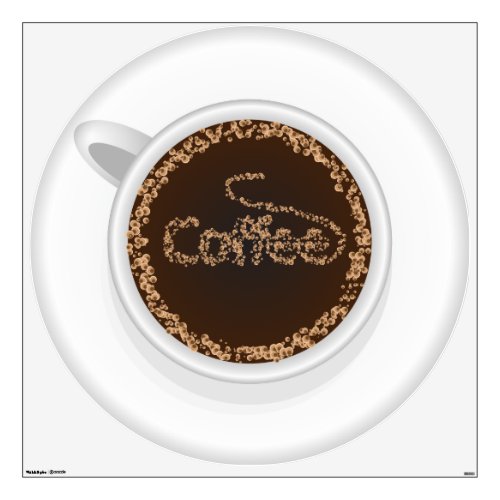Cup of coffee wall sticker