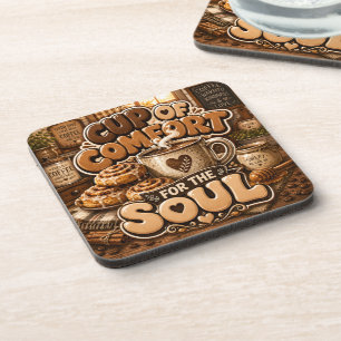 Cup of Comfort for the Soul Beverage Coaster