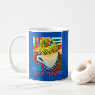 Cup Of Flowers Coffee Mug Planter