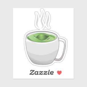 Cup of Green Tea Sticker