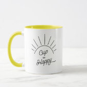 Cup of Happy Sunshine Modern Cute Chic Mug (Left)