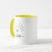 Cup of Happy Sunshine Modern Cute Chic Mug (Front Left)