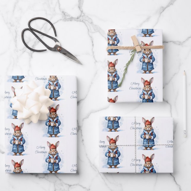 Cup of Hot Chocolate  Wrapping Paper Sheets (Front)