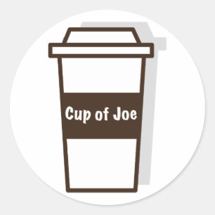 Cup Of Joe Classic Round Sticker