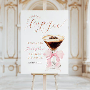 Cup of Joe Coffee Bridal Shower Welcome Sign