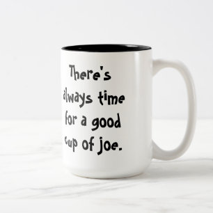 "cup of joe" coffee mug