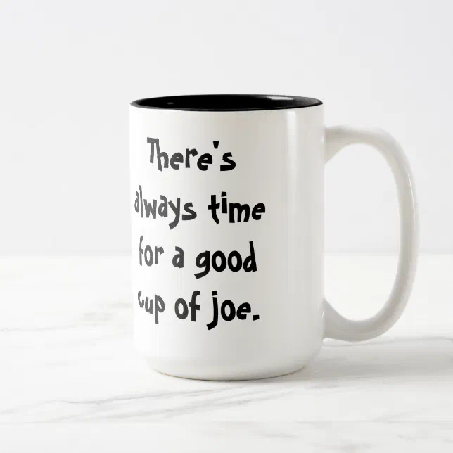 "cup of joe" coffee mug Zazzle