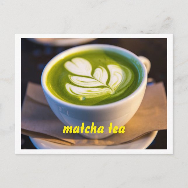 Cup of Matcha Tea Photo Postcard (Front)