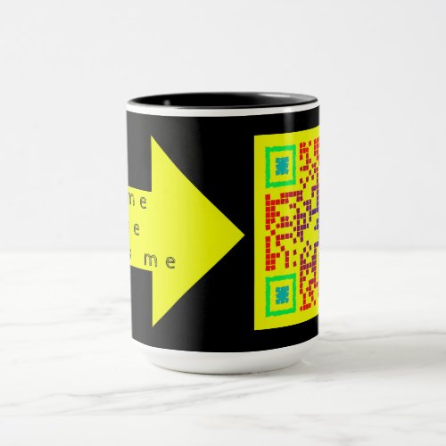 cup of personalized QR code
