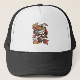 Cup of Ramen Noodle Monster Catching Japanese Girl Trucker Hat