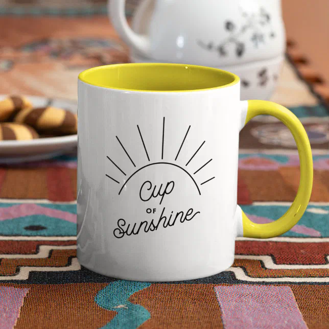 Cup of Sunshine Summer Vibe Modern Mindfulness Mug | Zazzle