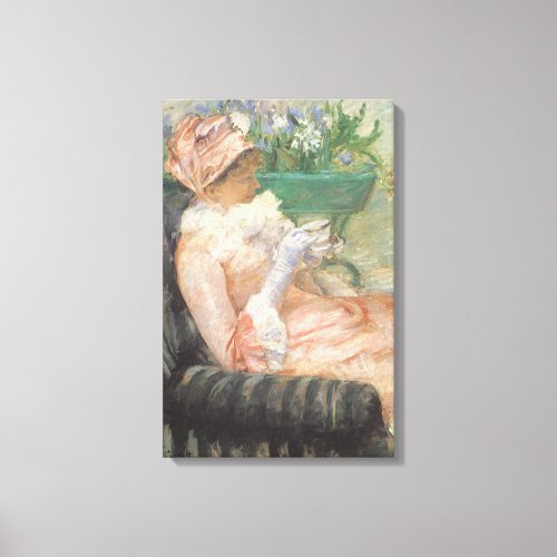 Cup of Tea by Mary Cassatt Vintage Impressionism Canvas Print