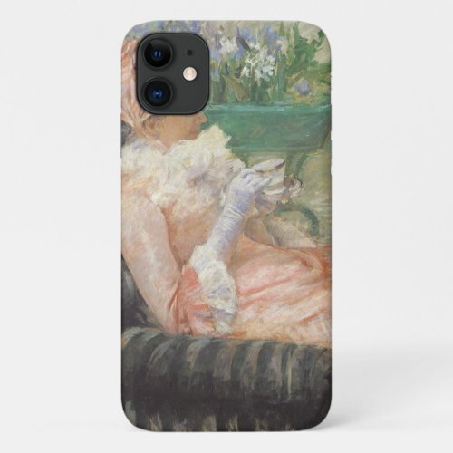 Cup of Tea by Mary Cassatt Vintage Impressionism iPhone 11 Case