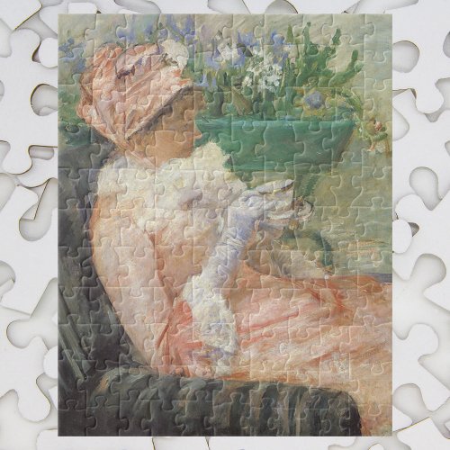 Cup of Tea by Mary Cassatt Vintage Impressionism Jigsaw Puzzle