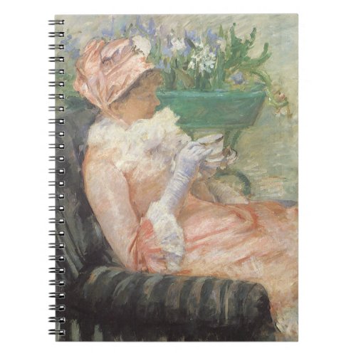 Cup of Tea by Mary Cassatt Vintage Impressionism Notebook