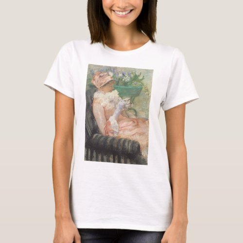 Cup of Tea by Mary Cassatt Vintage Impressionism T_Shirt