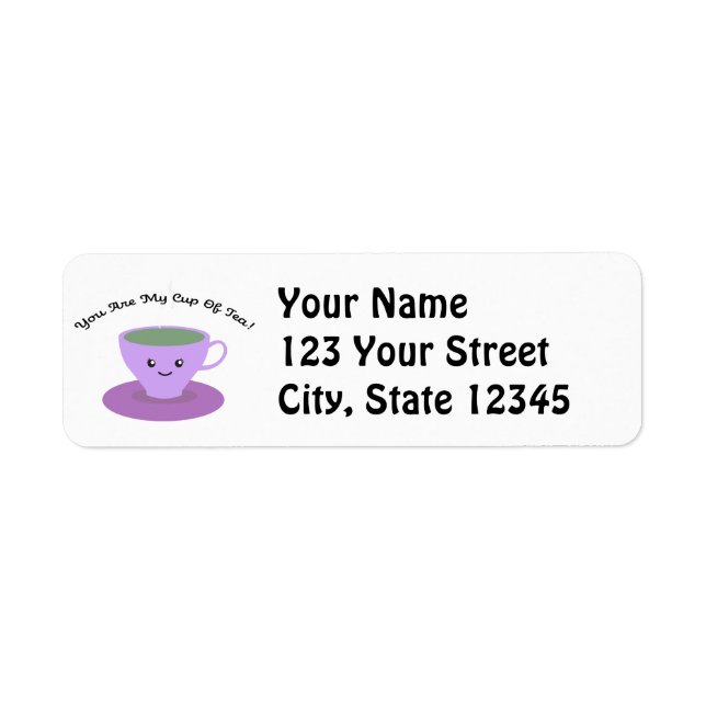 Cup of Tea Label (Front)