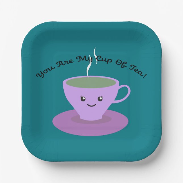 Cup of Tea Paper Plates (Front)