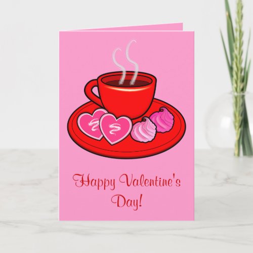 Cup of Tea Valentine Holiday Card