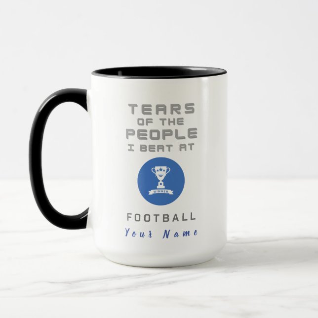 "Cup of Tears"Funny Custom Mug for Football Team (Left)