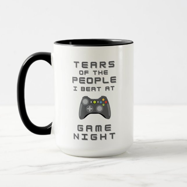"Cup of Tears" Unique Gamer Coffee Mug (Left)