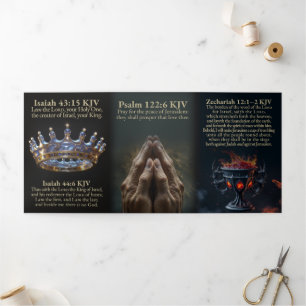 Cup of Trembling Tri-Fold KJV Card