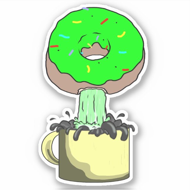 Cup Of Yum Sticker (Front)