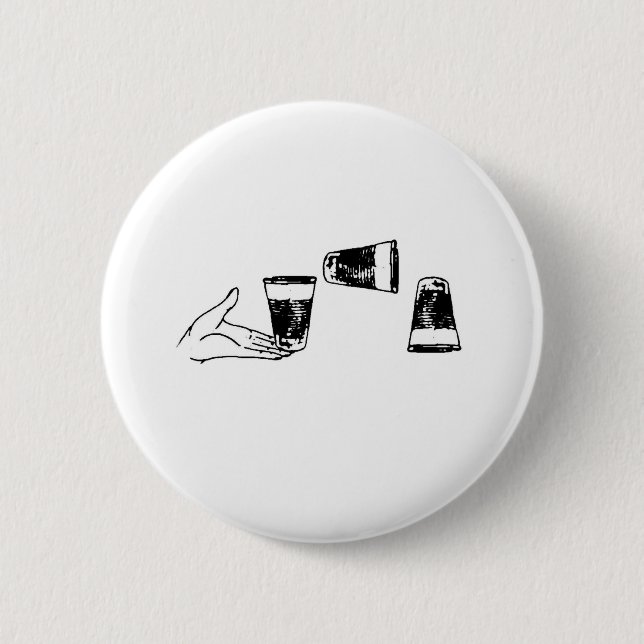  Cup Picture Pinback Button (Front)