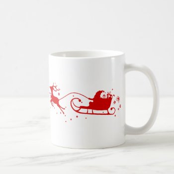Cup Reindeers And Santa Claus by JiSign at Zazzle