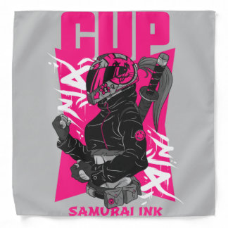 Cup Samurai Ink I Bandana