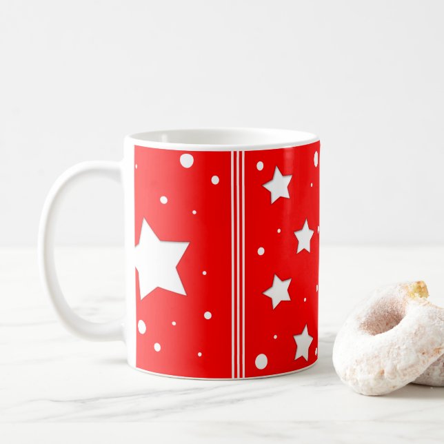 Cup - Stars in red bottom (With Donut)