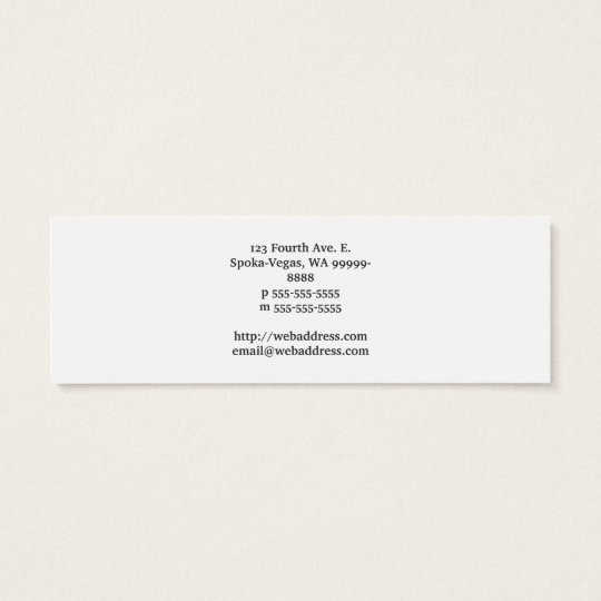 Cup To Go Coffee Mini Business Card