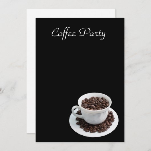 Cup with coffee beans (Front/Back)