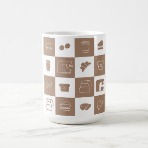 cup with coffee pattern